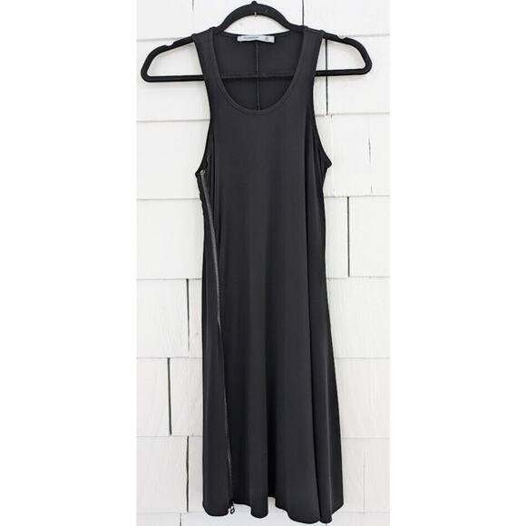 Polo Garage Women's Size 1 Sleeveless Racerback A-Line Dress Faux Side Zip Decor - Picture 1 of 10